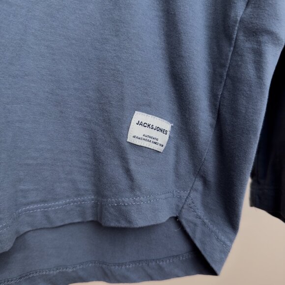 Jack & Jones Light Blue Long Sleeve T-Shirt (Medium) - Picture 3 of 4
